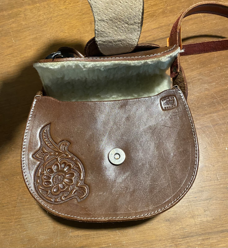 Vintage Tooled Leather Saddle Purse Selected by Wax Plant | Free People